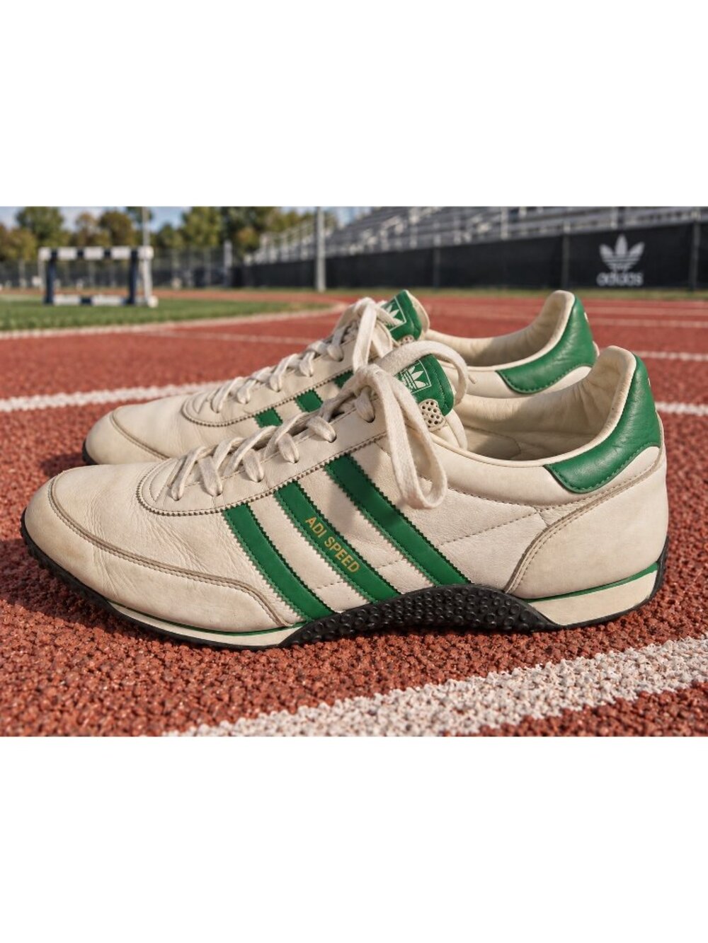 Adidas Adi Speed White & Green Men's Sz 11.5